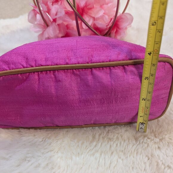 Hermes Hot Pink 100% Silk Bolide Pouch/ Bag - Picture 16 of 16